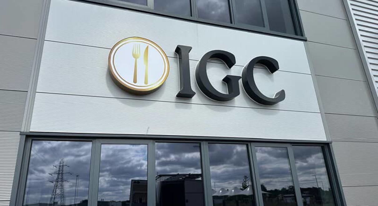 An image of the IGC exterior building letters